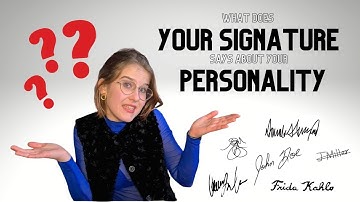 What YOUR SIGNATURE says about your PERSONALITY? Graphology Analysis +TIPS