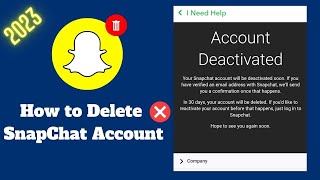 How to Delete Snapchat Account in 2023