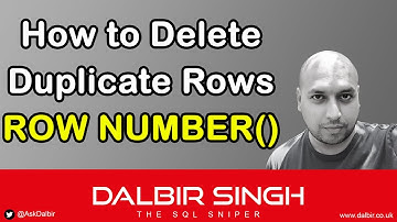 How to delete duplicate rows using Row_Number() in SQL Server