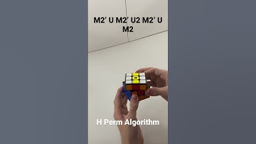 Best H-Perm Algorithm #cubing #rubiks #shorts #pll #youtubeshorts
