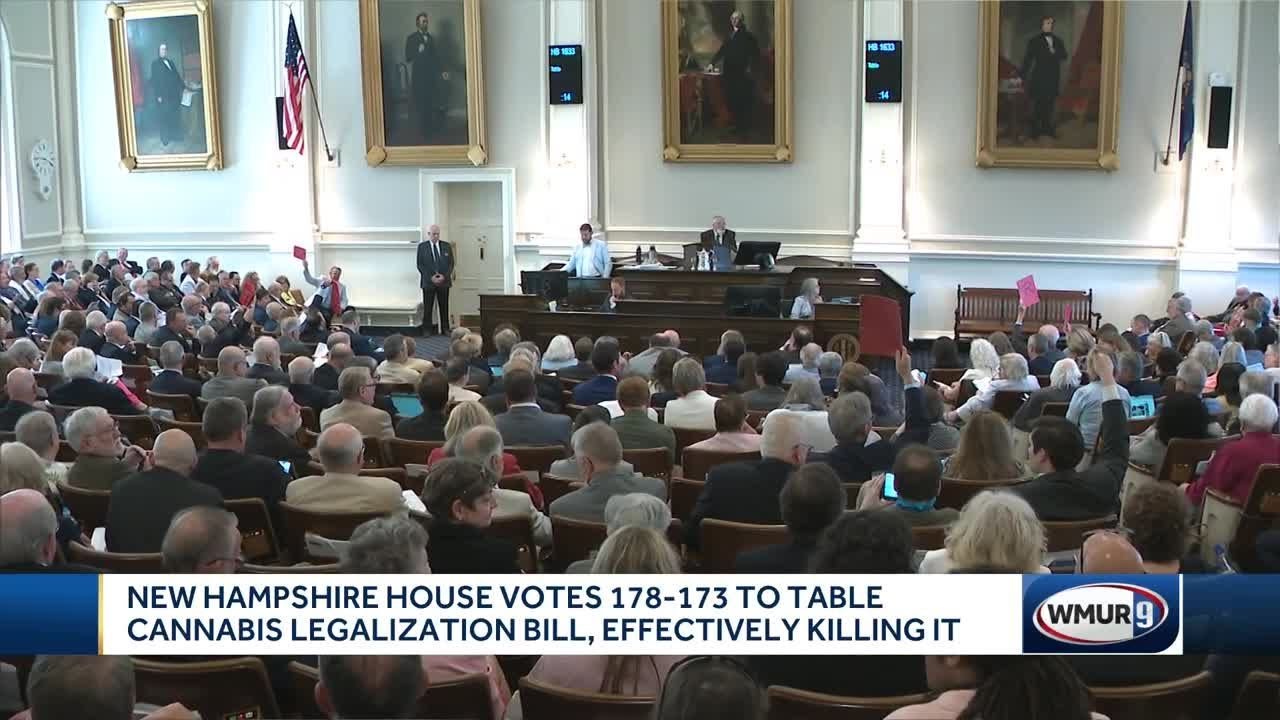 NH House votes to table cannabis legalization bill - YouTube