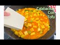 Cómo hacer calabacitas con tofu, comida vegana, comida deliciosa!