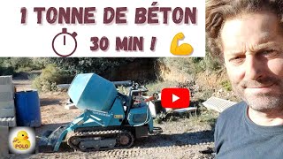 1 Tonne de béton en 30 min !!