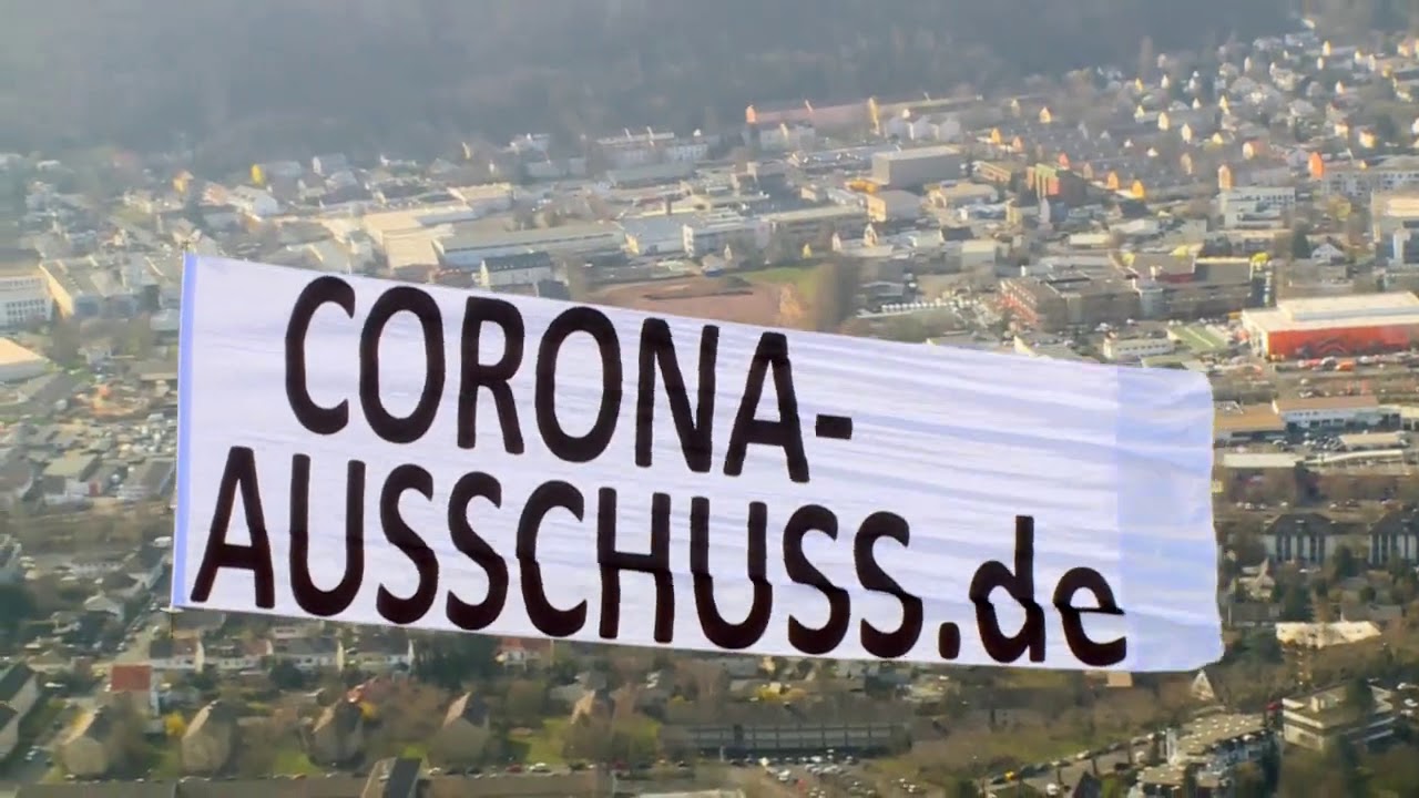 Bannerflug Corona Ausschuss