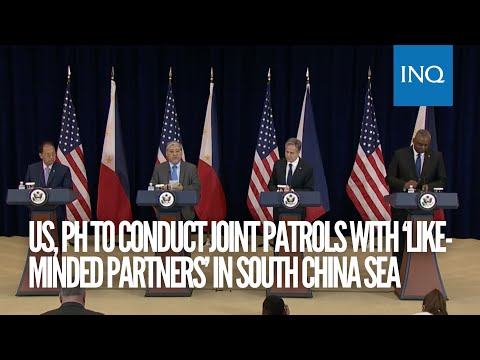 US, PH to conduct joint patrols with ‘like-minded partners’ in South China Sea | #INQToday