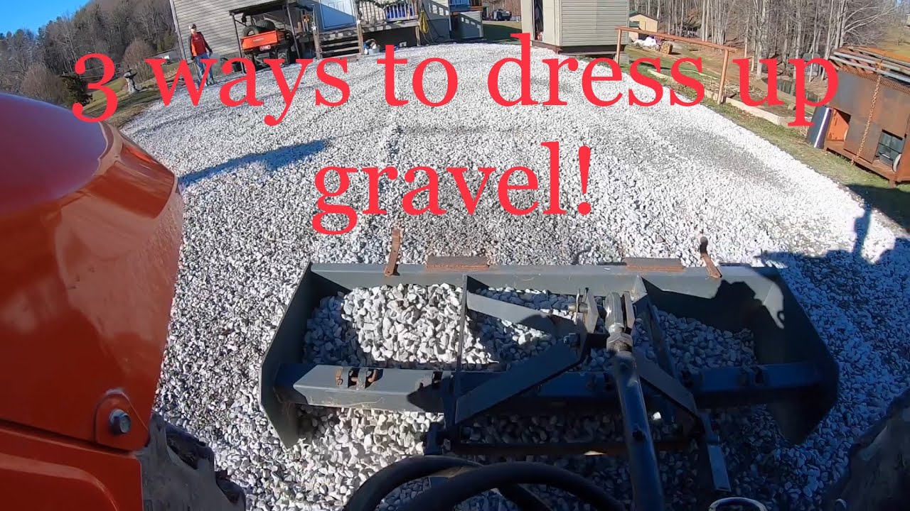 How to control your 3 point hitch on a box blade while spreading gravel