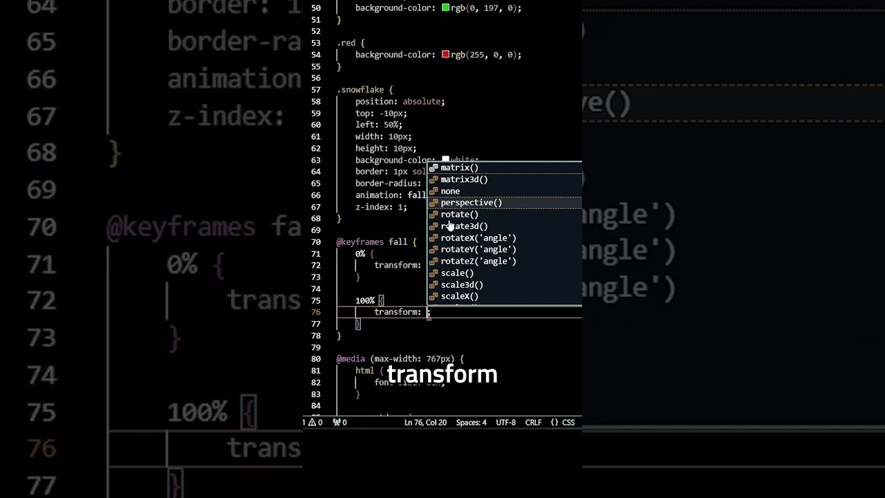 Cool CSS Falling Animation with Keyframes (Step by Step) | Beginner Tutorial