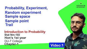 Introduction to Probability | Probability, Experiments, Sample Space & Sample Points explained