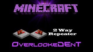 2 Way Repeater - Minecraft Xbox 360/PS3 - [Tutorial]