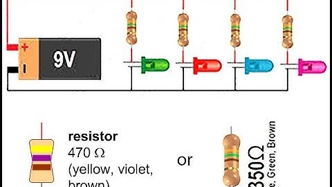 How to connect leds in parallel and calculate led resistance for parallel circuit