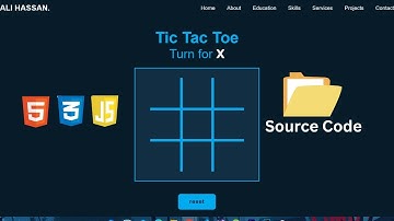 Tic Tac Toe Game Using HTML, CSS & JavaScript | Full Project with Source Code