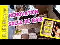 Renovation sdb  galere  imprevue en carrelage   pare douche en placo  elles bricolent