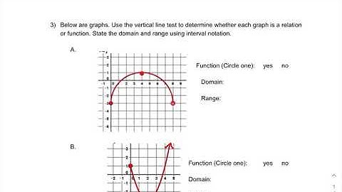 Relations and Functions Assignment Review Part 1