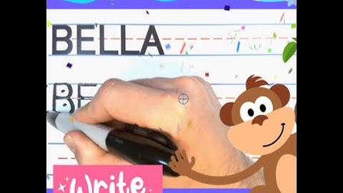 How To Write BELLA – SUPER FAST | Write With Me! -- FOR KIDS