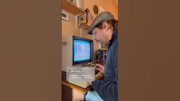 Commodore VIC20 calculating and printing PI using @JosipRetroBits BASIC program #retrocomputing