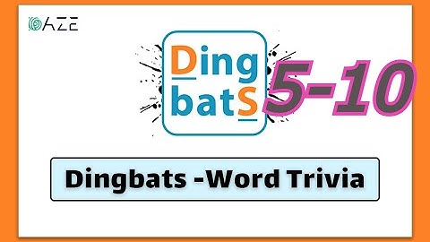 Dingbats Word Trivia Game All Levels 5 10 Complete Answers Gameplay Walkthrough iOS Android