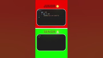 Junior Coder vs Senior Coder 💻🔥