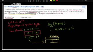Q.2 | GATE  2025 Set-2 | Operating System | Memory Management | PYQ | Easy Explanation |#gate2026