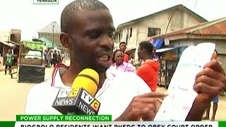 Biogbolo residents want Electricity distribution company to obey court order
