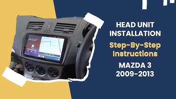 Mazda 3 2009-2013 Android Auto | Apple Carplay⭐ Head Unit Installation 2 Min Tutorial
