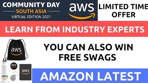 Amazon AWS Community Days Get Free Amazon AWS Swags
