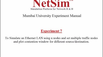 Mumbai University Network Lab Exp 7: Plot contention window size of multiple traffic using NetSim