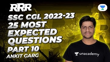 Rapid Revision Round (RRR) Batch | 25 Most Expected Questions - 10 | SSC CGL | Ankit Garg