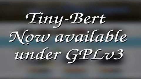 tiny bert now under GPLv3 for arduboy - attiny85 and arduino