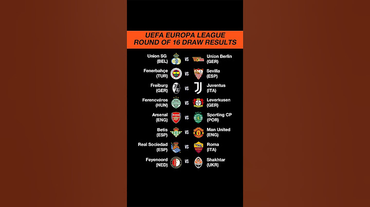 UEFA Europa League round of 16 draw Results