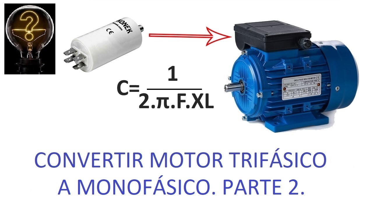 EL 0065 T13 ⭐. CONVERTIR MOTOR TRIFÁSICO EN MOTOR MONOFÁSICO. PARTE 2