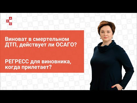 Виноват в смертельном ДТП, кто выплачивает ОСАГО? Когда прилетаетРЕГРЕСС от страховой виновнику ДТП?