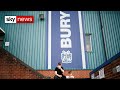 Bury fc expelled from the efl