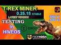 Testing Ergo in Hiveos Using T-rex Miner 0.25.13 Latest Version | Unlock LHR Cards