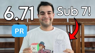 SUB 7 IS HERE | 6.71 Official 3x3 Average