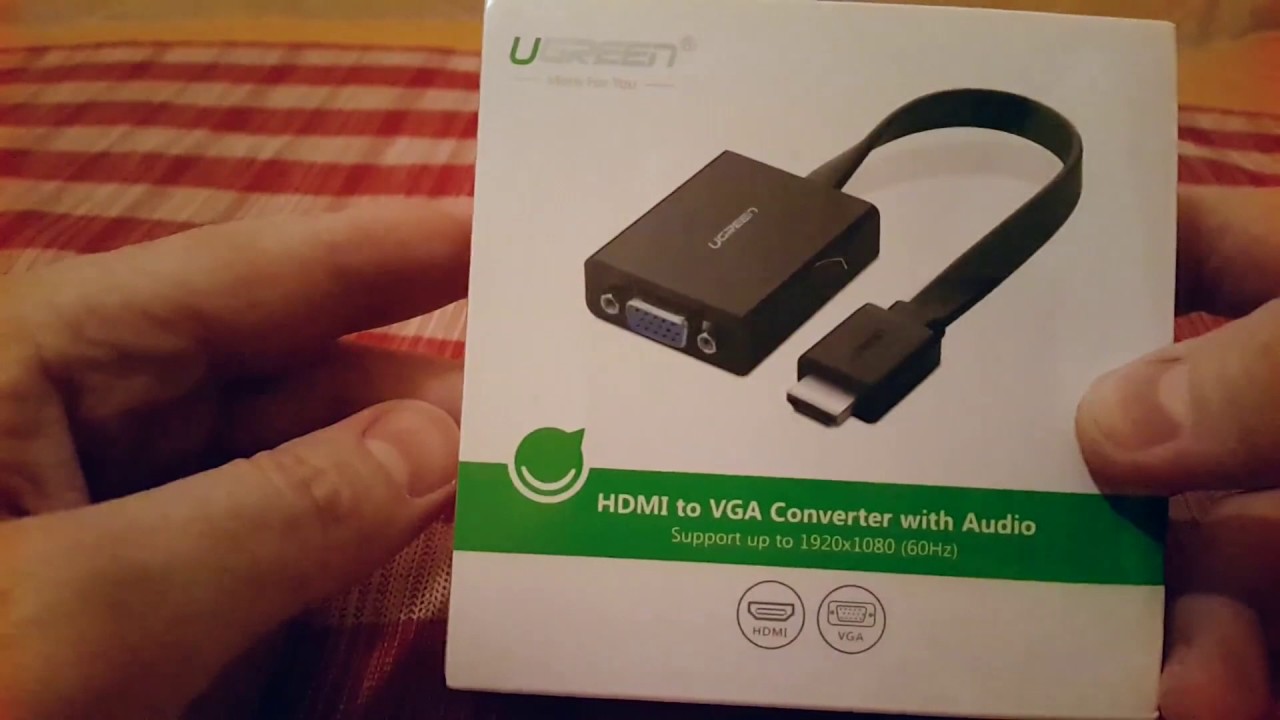 Конвертер ВидеоСигнала UGreen (HDMI to VGA)