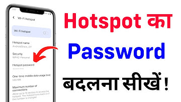 Hotspot Ka Password Kaise Badle | Hotspot Password Kaise Change Kare🔥 How to Change Hotspot Password
