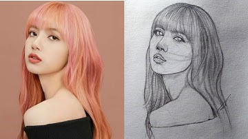 loomis face drawing tutorial | Drawing of blackpink lisa step by step #tutorial #artwork #drawing