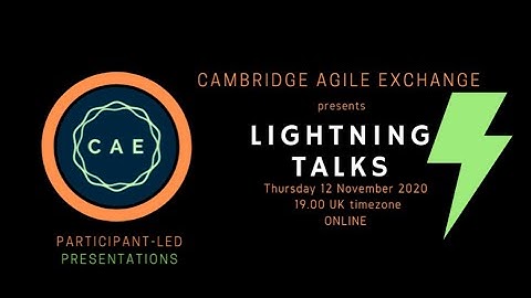 CAE Lightning Talks Nov 2020