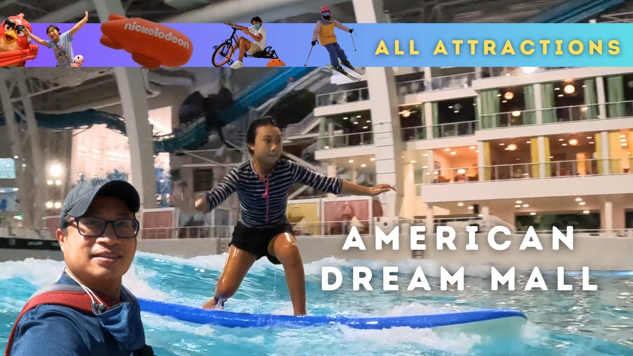 American Dream Mall All Attractions Walkthrough, New Jersey - YouTube