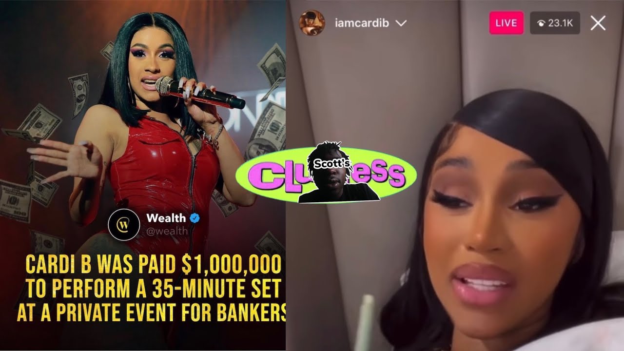 Cardi B Paid 1M For A Performance For Banker | Also Talks About Going ...