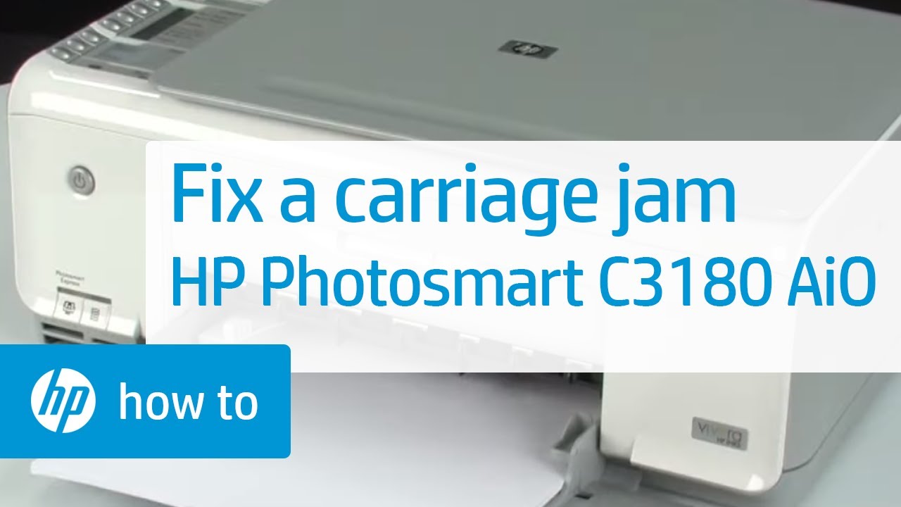  New Устранение заедания каретки | Принтер HP Photosmart C3180 All-in-One | HP