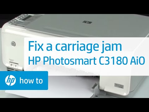 Fixing a Carriage Jam - HP Photosmart C3180 All-in-One Printer | HP Photosmart | HP