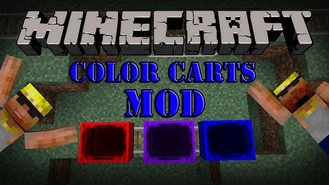 Color Carts Mod - Minecraft Mod Spotlight (COLORFUL MINECARTS!)