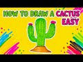 How To Draw A Cactus EASY 🌵✨