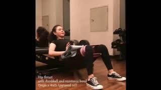 Maizura working out routine