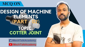 MCQs on Machine Design | Part 02 | Cotter Joint | Bengali