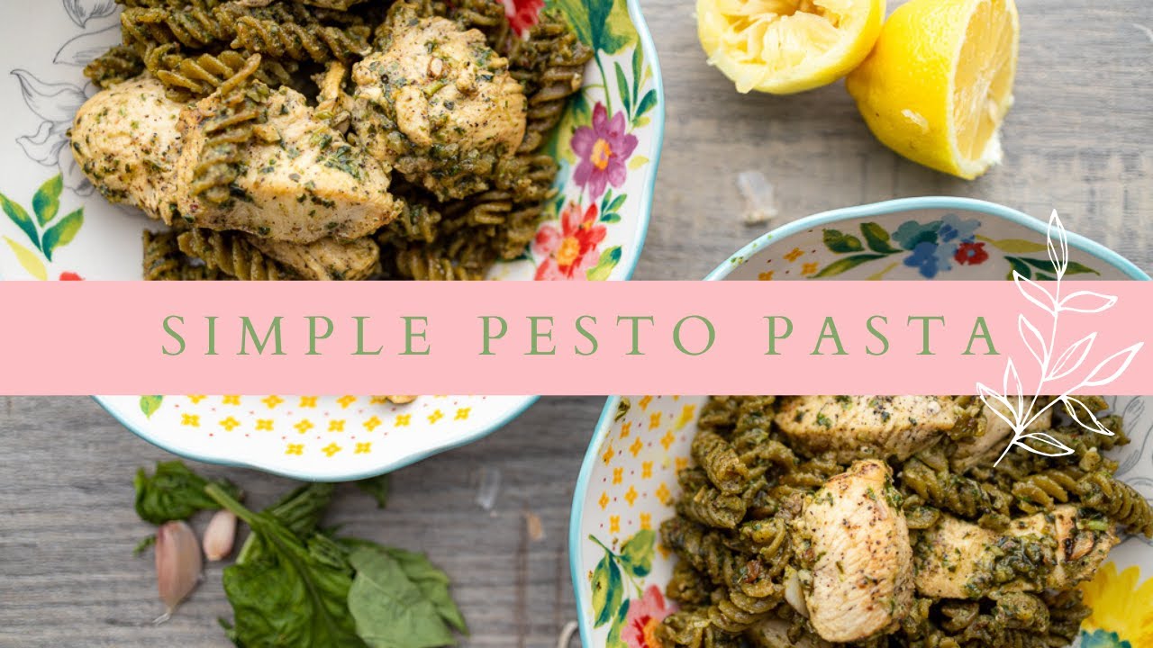 Spring Pesto Pasta Recipe & Lemon Chicken Marinade With DairyFree