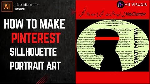 How to create a PINTEREST POST  in Adobe Illustrator 2025| TEXT WRAP| HS Visual Effects