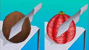 ASMR Cutting Game! Relaxing sounds! Satisfying Video