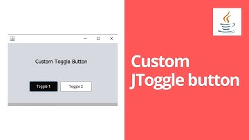 How to change JToggleButton selected color | Java Swing Custom JToggle button